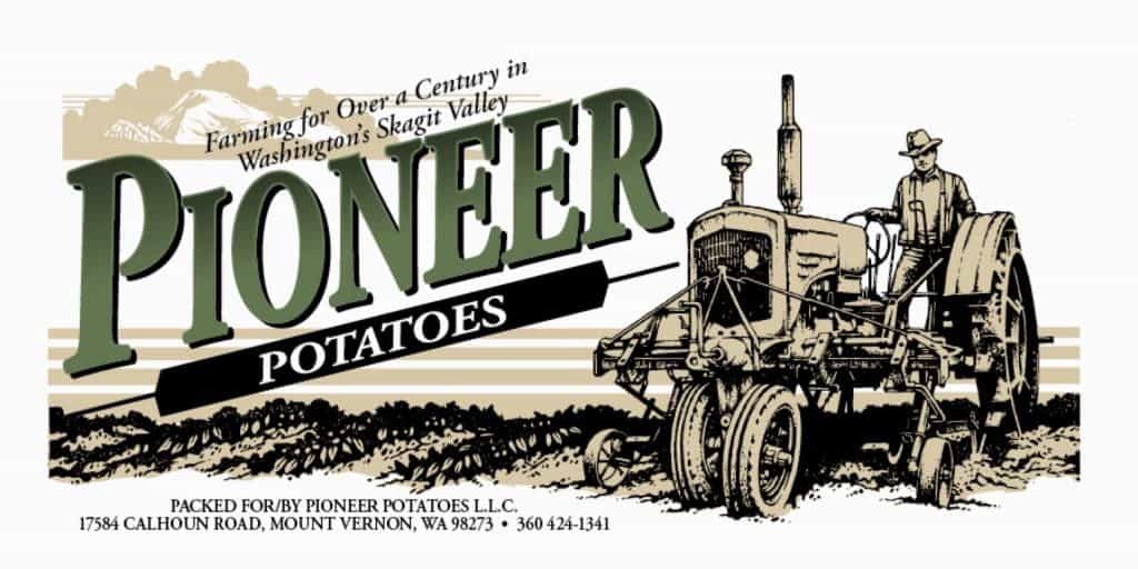 Pioneer Potatoes Label Green